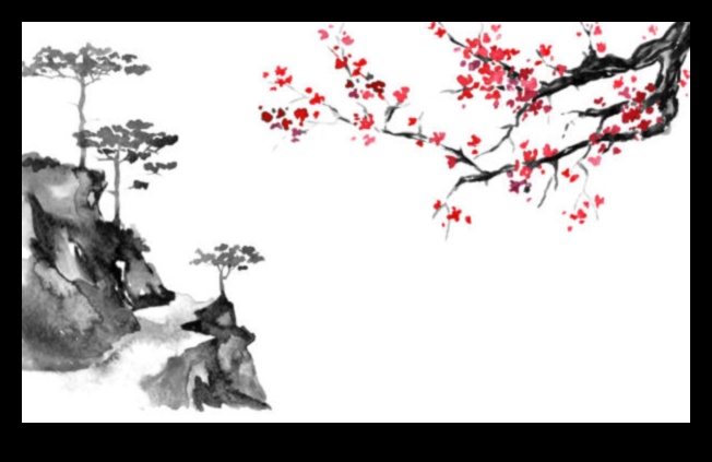 Sakura Whispers: Symbolic Beauty in Japanese Ink Art