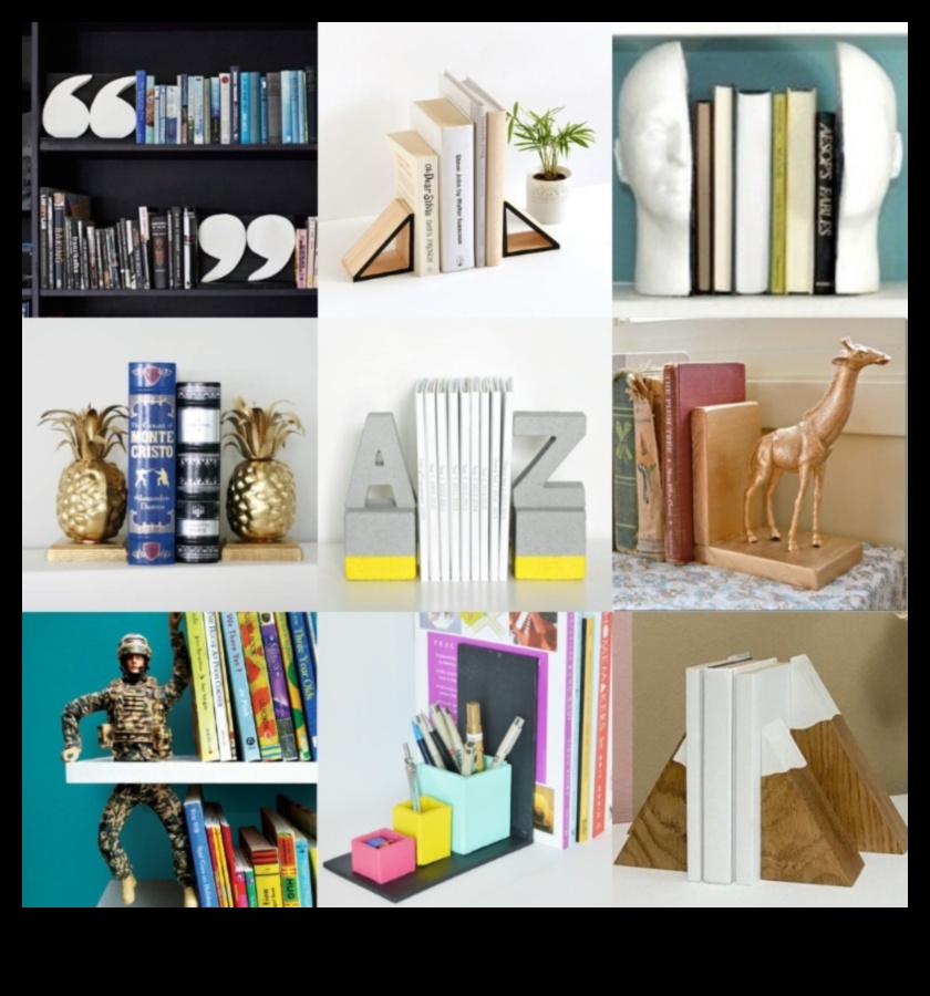 10 δημιουργικά βιβλιοθήκες για το σπίτι σας 5 DIY Wooden Bookends: Crafting Literary Delights για τα ράφια σας