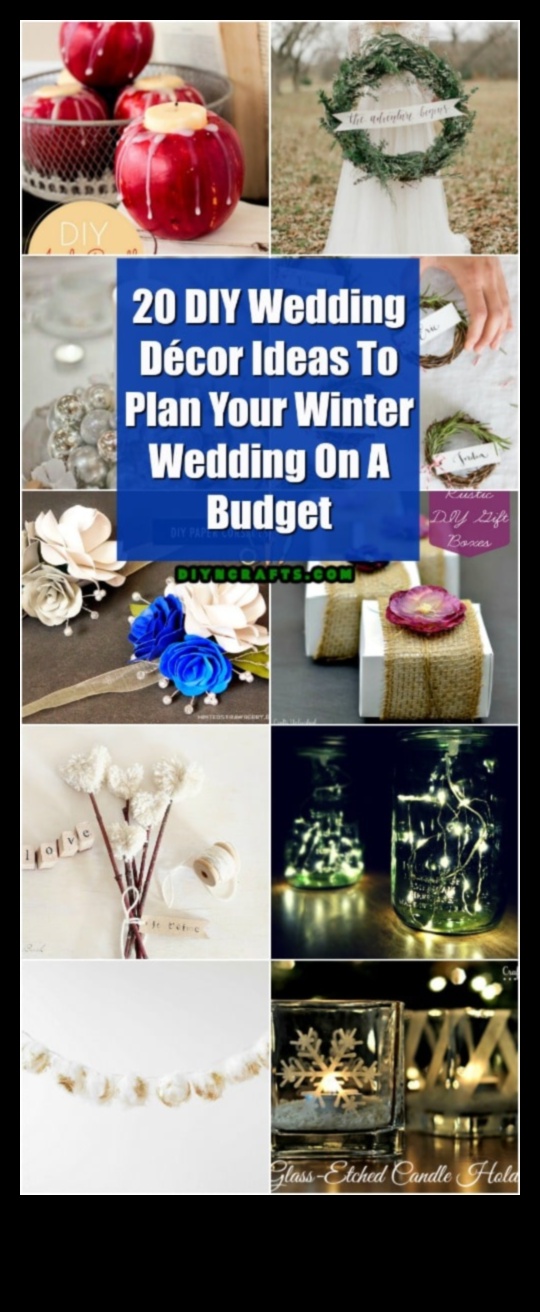 Γαμήλια χειροτεχνία Winter Wonderland 20 εορταστικές ιδέες για DIY 3 Winter Wonderland Wedding: Χειροποίητες χειροτεχνίες για μια μαγική τελετή