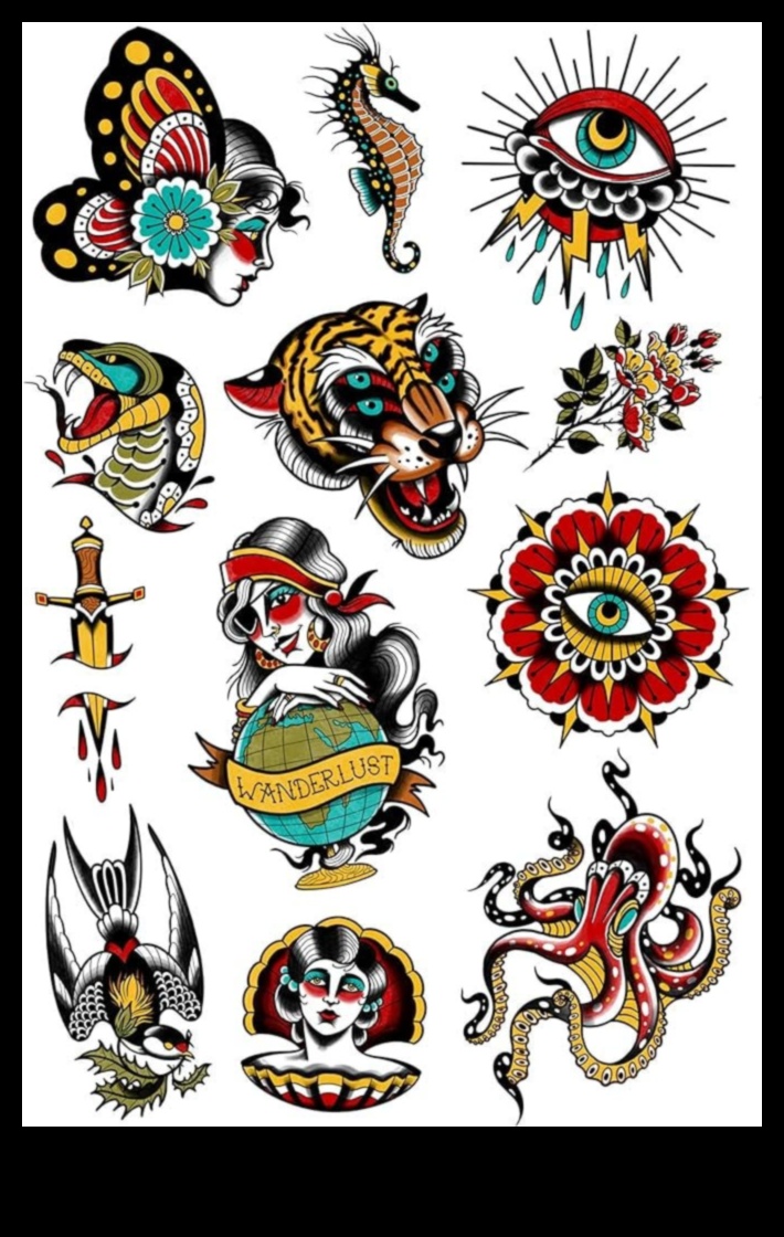 Vintage Mastery Μια διαχρονική ματιά σε κλασικά παραδοσιακά στυλ τατουάζ 4 Vintage Mastery: The Artful World of Classic Traditional Tattoo Styles