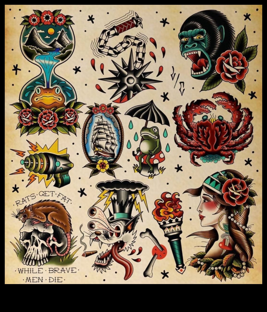 Vintage Mastery Μια διαχρονική ματιά σε κλασικά παραδοσιακά στυλ τατουάζ 2 Vintage Mastery: The Artful World of Classic Traditional Tattoo Styles