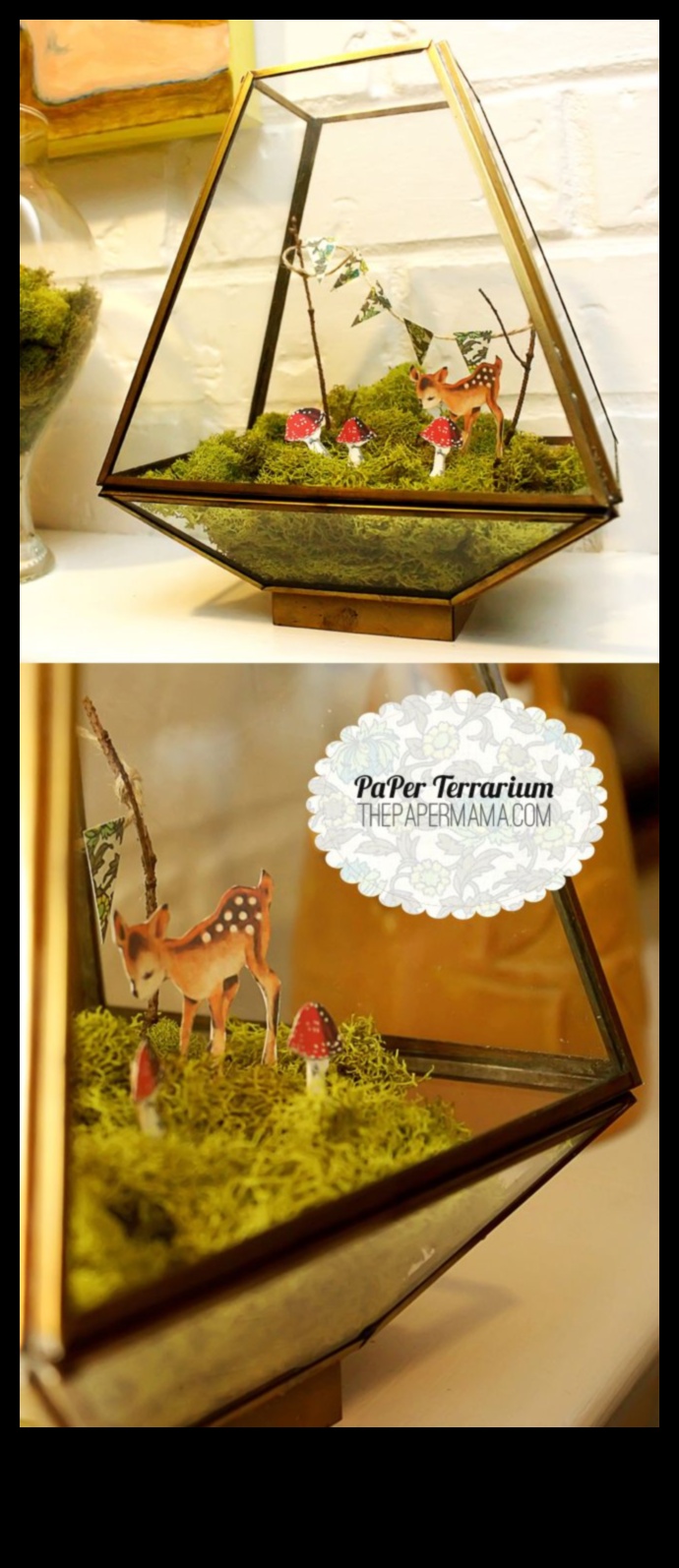 DIY Papercraft Terrariums Ένα διασκεδαστικό και δημιουργικό έργο 4 DIY Papercraft Terrarium: Whimsical Handmade Mini Gardens