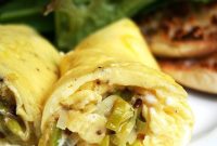 Savory Leek and Goat Cheese Omelet