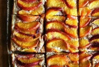 Golden Peach Frangipane Tart
