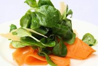 Golden Persimmon & Tender Mache Salad