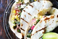 Smoky Grilled Poblano and Corn Salsa Tacos