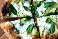 Burrata Basil Summer Squash Pizza