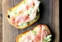 Briny Egg Salad Crostini
