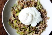 Golden Ginger Fried Rice with a Velvety Poached Egg