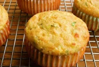 Savory Low-Carb Cottage Cheese Muffins with Cheddar and Scallions