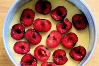 Weekend Baking II Golden Open Face Plum Cake