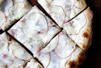 Alpine Potato & Bacon Pizza with Crème Fraîche