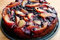 Summer Peach Blueberry Cake