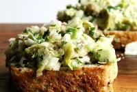 Creamy Avocado Smoked Trout Toasts