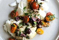 Riviera Cod with Niçoise Medley