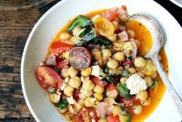 Mediterranean Chickpea and Tomato Stew with Feta