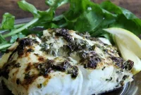 Golden Halibut with Zesty Lemon-Caper Finish