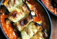 Baked Eggplant Roll-Ups