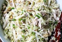 Asian-Inspired Sesame Almond Chicken Slaw