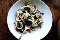 Vibrant Spring Pasta with Lemony Spinach and Walnuts