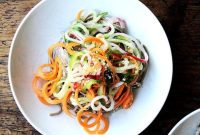 Nutty Sesame Soba Noodles with Tangy Pickled Vegetables