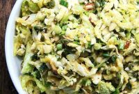 Vibrant Broccoli and Cabbage Slaw with Miso Carrot Dressing