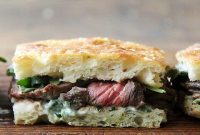 Quick Skirt Steak Sandwiches with Creamy Herb Mayo and Fresh Arugula