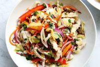 Thai Peanut Chicken Slaw