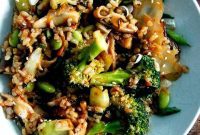 Sizzling Vegan Kimchi Fried Rice