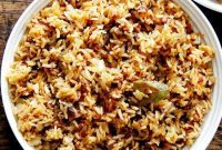 Instant Pot Harissa Rice with Sweet Dates and Zesty Orange