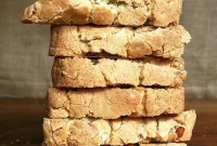 Golden Vanilla Almond Biscotti