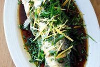 Ginger-Scallion Infused Steamed Whole Fish