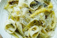 Comforting Pappardelle with Braised Leeks and Parmesan