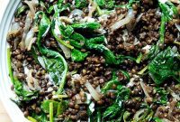 Irresistible Black Lentil and Spinach Delight