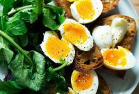 Jammy Eggs & Tangy Olive Oil Toast