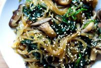 Japchae: Vegetarian Korean Glass Noodles