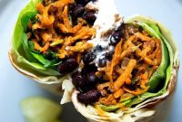 Spiced Sweet Potato Black Bean Burritos