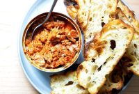 Korean Fire Tuna Crostini