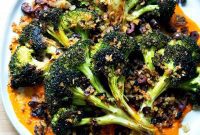 Golden Roasted Broccoli Steaks