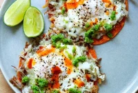 Golden Hash Brown, Egg, and Cheese Taco