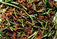 Golden Roasted Green Beans with Sweet Shallot Glaze