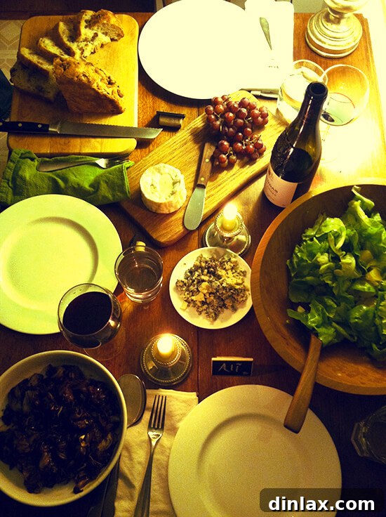 A charming Valentine's Day dinner table setting with romantic ambiance.