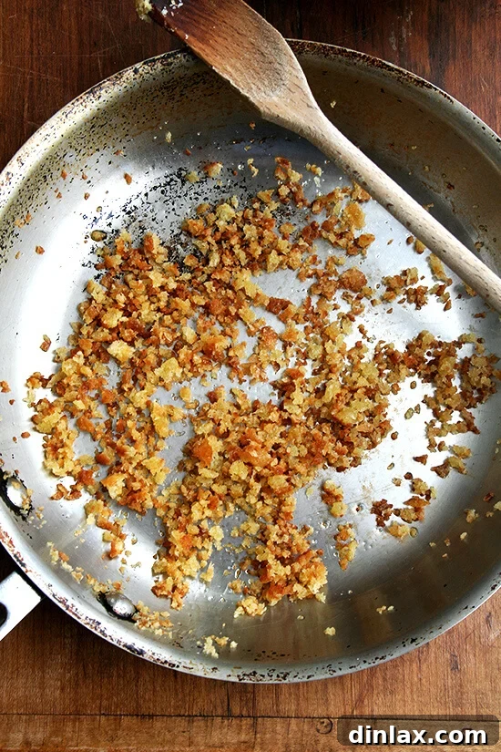 Make the Most of Your Radishes 14 Golden toasted bread crumbs in a skillet, adding a delightful crunch to sautéed greens.
