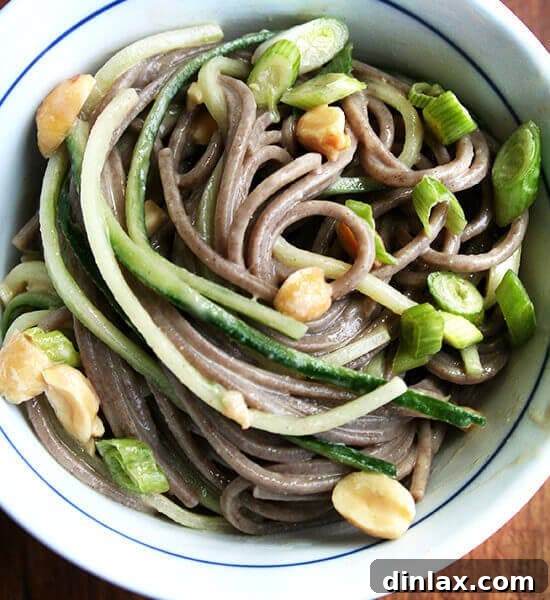 Soba Noodle Salad with Peanut Dressing