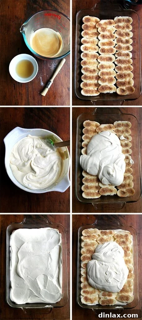 Uplifting Delight 6 Layering Tiramisu: Ladyfingers and Mascarpone Cream