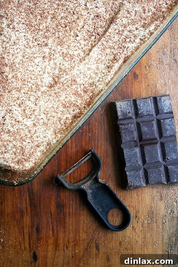 Uplifting Delight 8 Close-up of Shaved Chocolate on Tiramisu