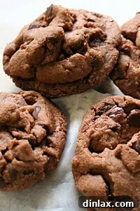 Hero shot of Dorie Greenspan's World Peace Cookies, perfectly arranged