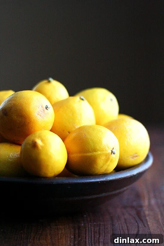 Weekend Citrus Project Two Ways to Preserve Lemons 10 A bowl of meyer lemons.