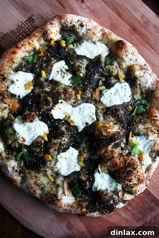 Preserved Lemon Inspiration Pizza Orzo and Beyond 2 Preserved Lemon, Za'atar & Ricotta Pizza - A Burst of Mediterranean Flavors