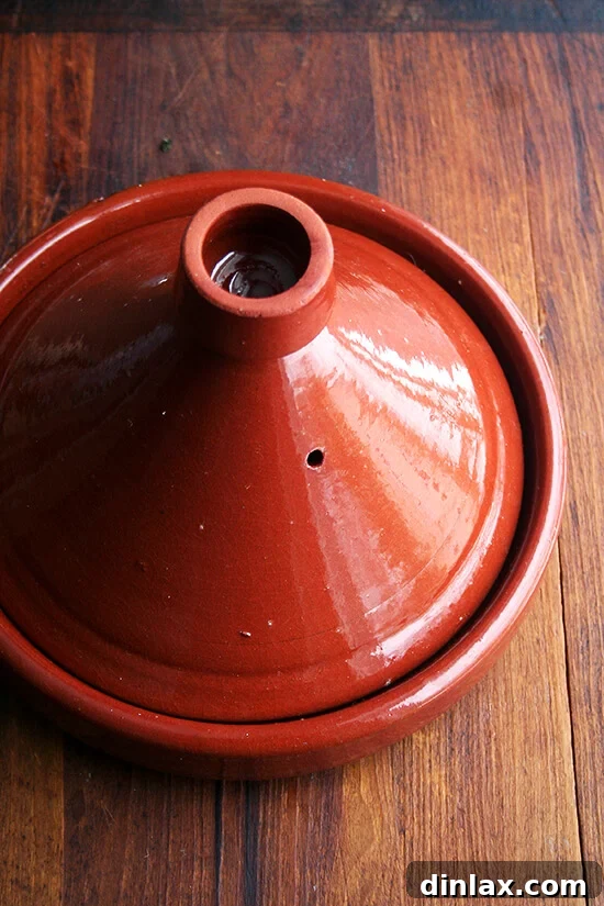 Clay tagine pot for Moroccan cooking